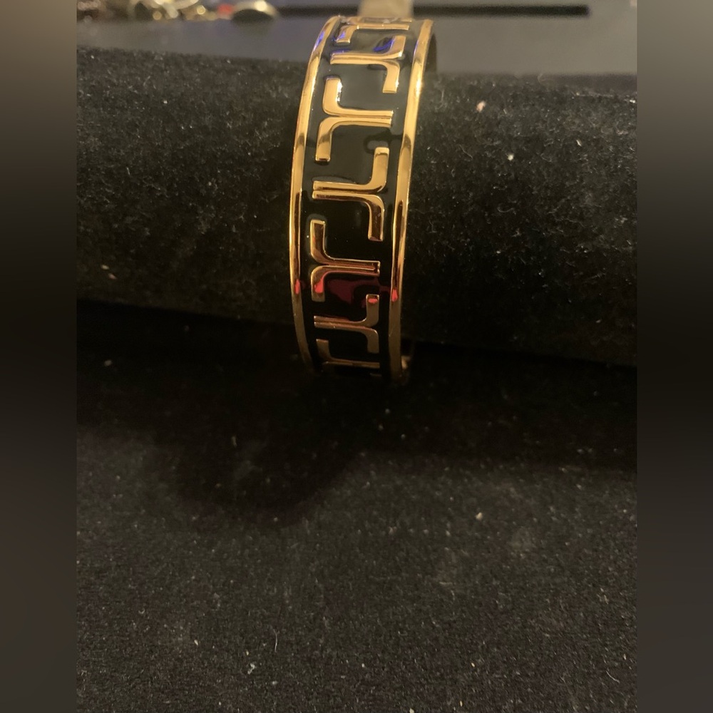 Trina Turk Black and Gold Bangle bracelet